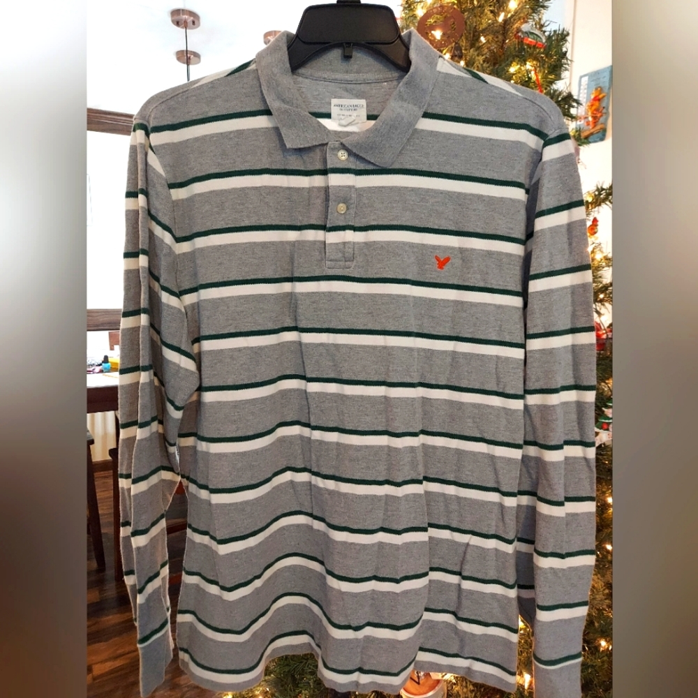 American Eagle sz XL, long-sleeve polo